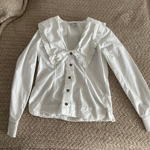 Ganni｜cotton shirt